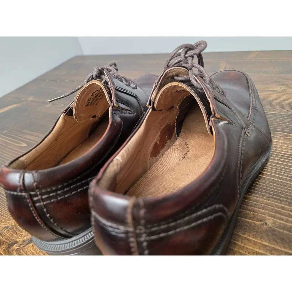 Florsheim Billings Men's 10 D Shoes Brown Leather Derby Square Toe Oxford‎ 13113